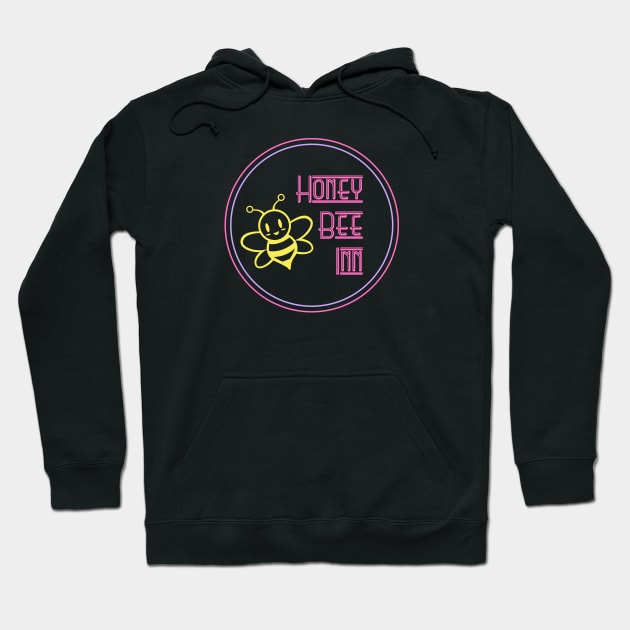 Honey Bee Inn Neon Sign Hoodie by robertcop